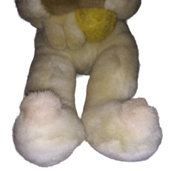 VTG  Bear in Bunny Costume Holding Baby Chick and Rabbit Stuffed Animal Plush - Picture 4 of 6